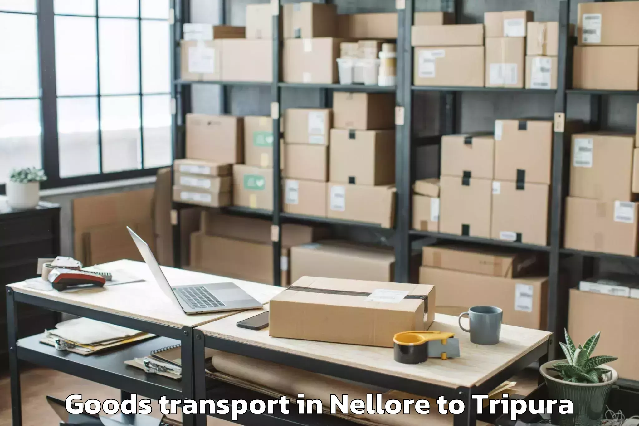 Book Nellore to Icfai University Tripura Agart Goods Transport Online